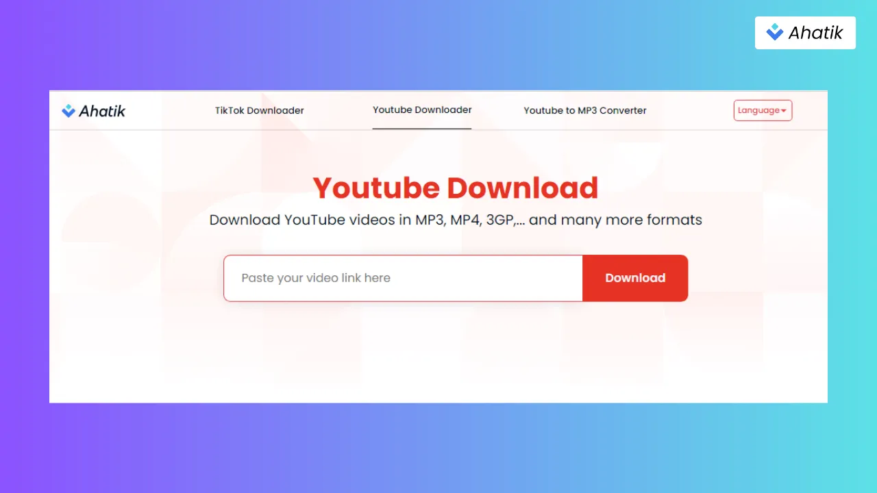 Ahatik YouTube Downloader on Mac